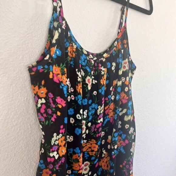 Cabi Carefree Women’s Cami Top Black Colorful Floral Print Tank Top Size Small - Picture 7 of 12